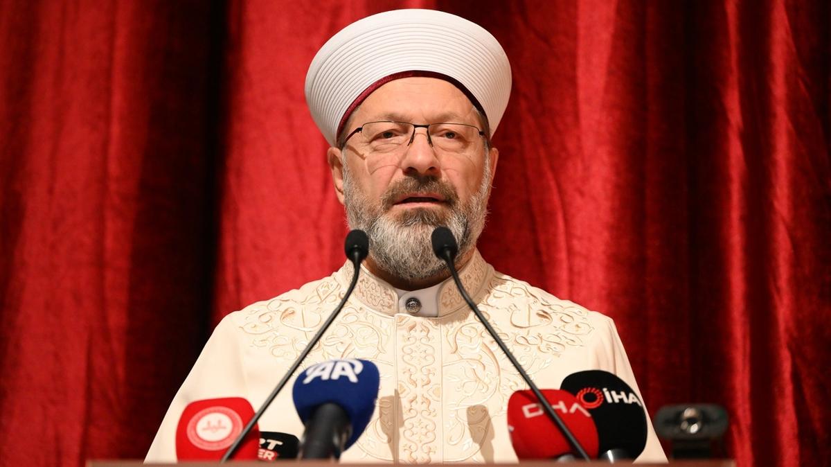 Diyanet leri Bakan Erba: lim, bilim, hikmet, irfan, bunlar insanln ihyas, kurtuluu iindir