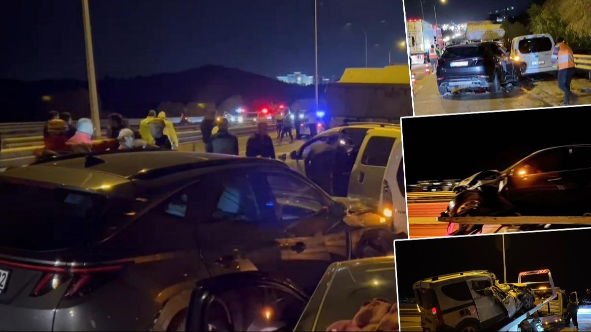 Afyonkarahisar'da zincirleme kaza: Karahisar Tüneli çıkışında 13 araç birbirine girdi! Çok sayıda yaralı var