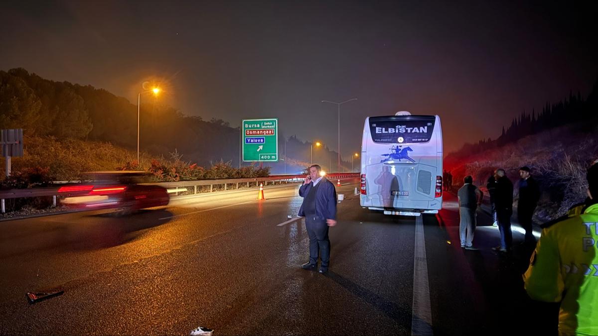 Bursa'da yolcu otobsnn arpt kadn yaamn yitirdi