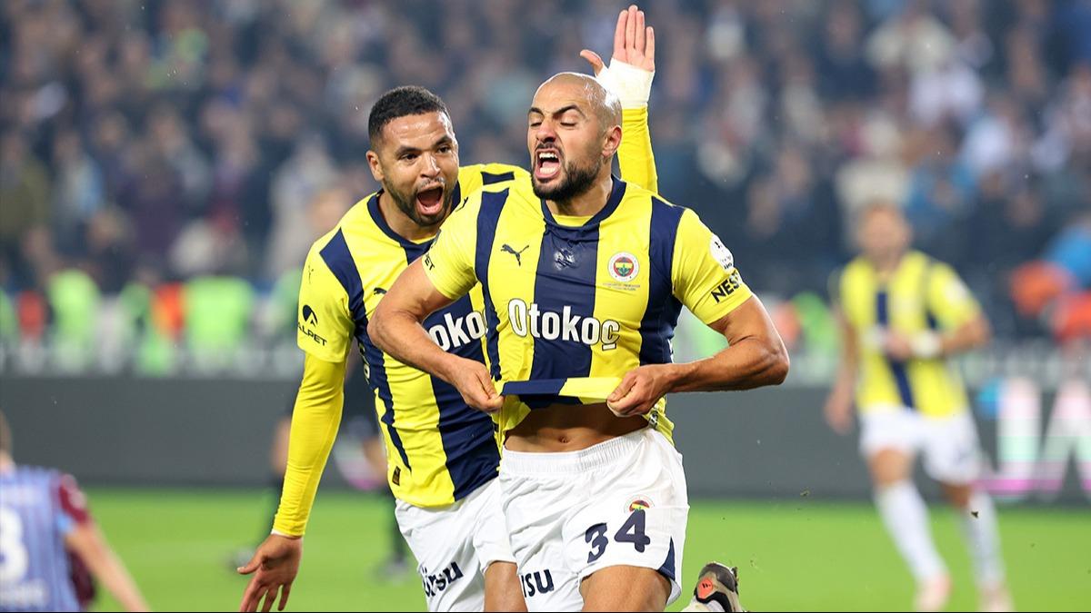 Deplasman serisini 25 maa kard! Fenerbahe liderle puan farkn 5'e drd