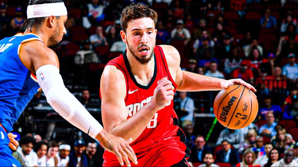 Alperen engn'den bir double-double daha! Houston Rockets, New York Knicks'i evinde devirdi