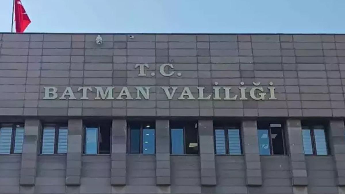 Batman Valilii'nden kentte yaanan olaylara ilikin aklama 