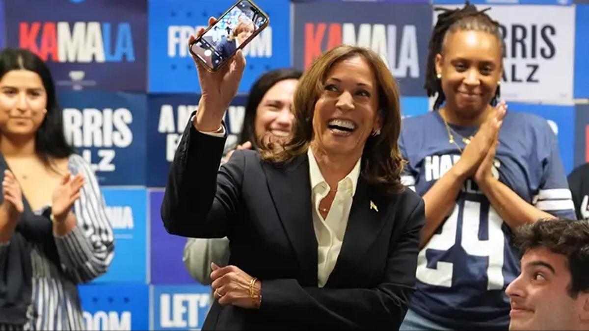 ABD seimine damga vurdu! Kamala Harris fena yakaland