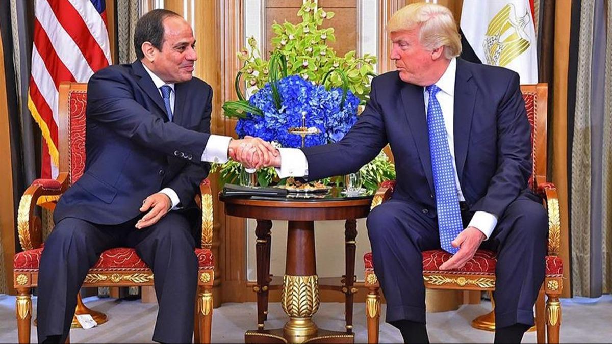 Sisi'den Trump'a ''Orta Dou'ya bar getirebilir tebrii 