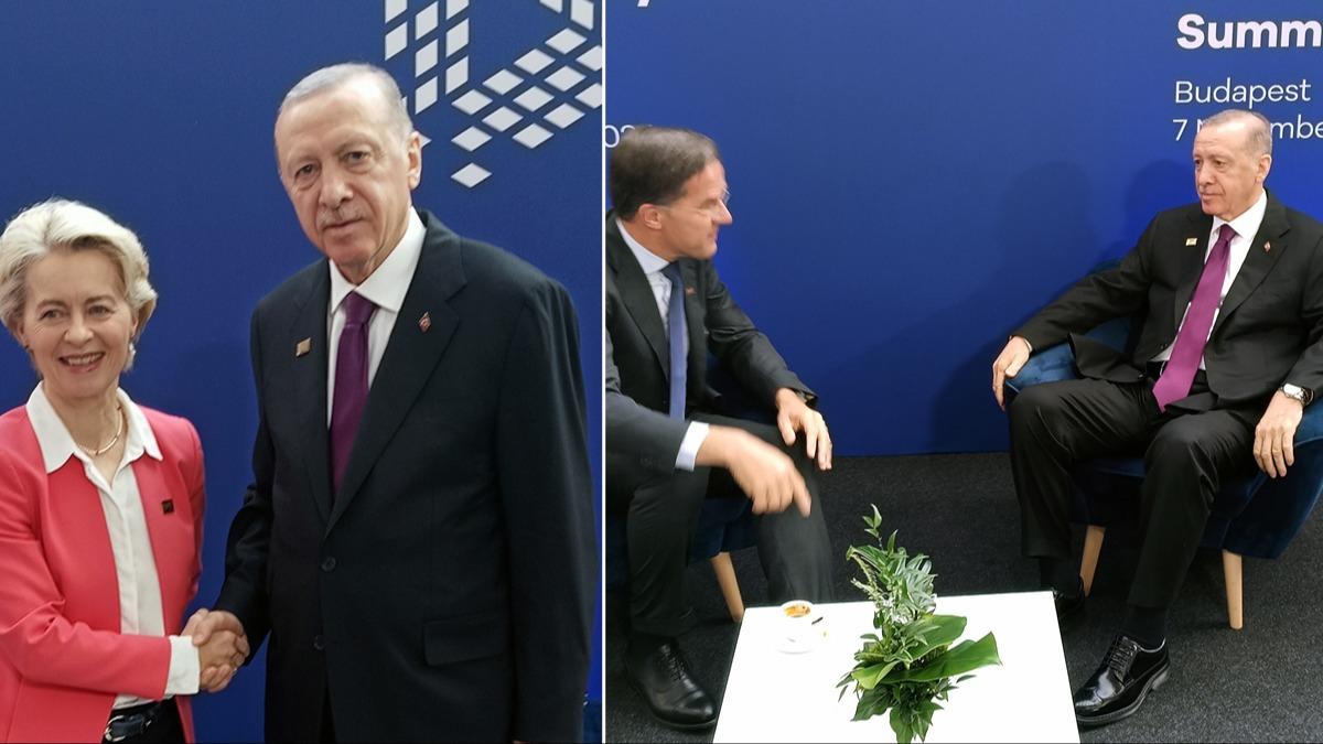 Bakan Erdoan'dan youn diplomasi trafii! Trkiye-AB ilikiler ve Filistin ele alnd