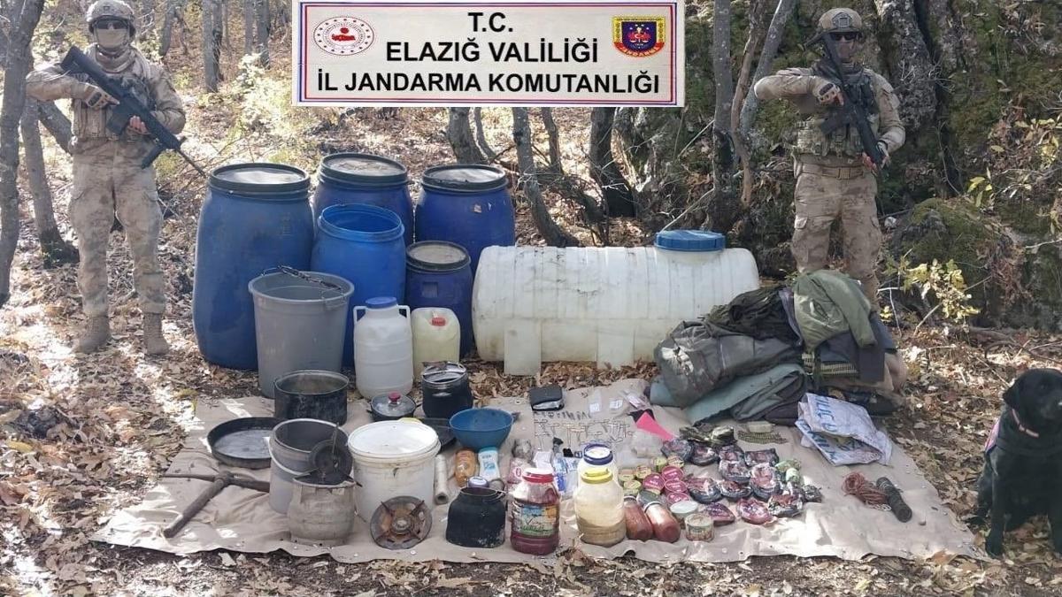 PKK'ya ait iki snakta yaam malzemeleri ele geirildi