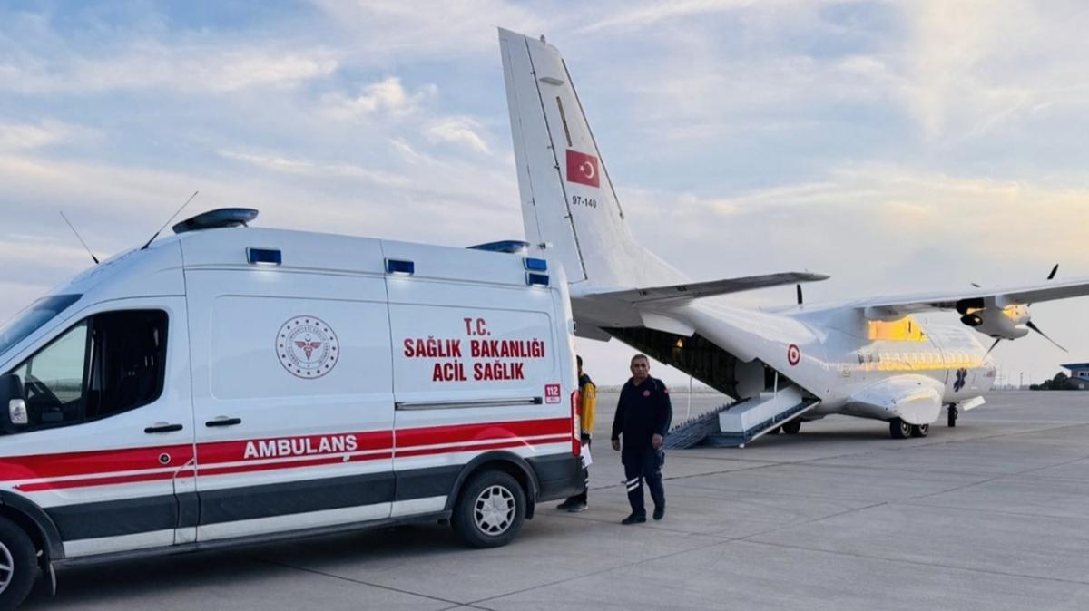 Ambulans uak, Delal bebek iin Ankara'ya havaland