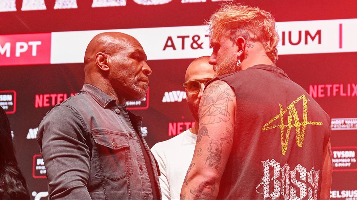 Tarihi ma ncesi ortalk kart! Mike Tyson'dan Jake Paul'a tokat