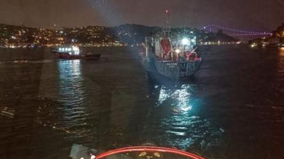 stanbul Boaz'nda dmeni arzalanan tanker kurtarld