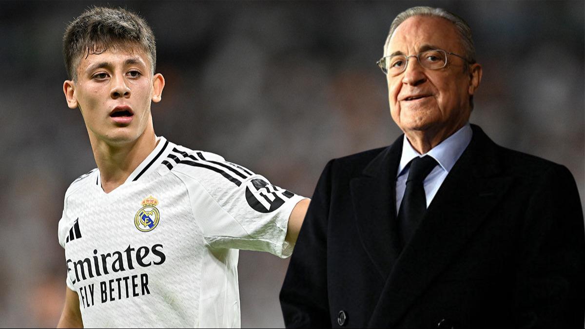 Florentino Perez ayrlk iddialarna son noktay koydu! ''Arda Gler, Real Madrid'de kalacak''