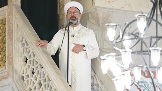 Diyanet leri Bakan Erba hutbe irat etti