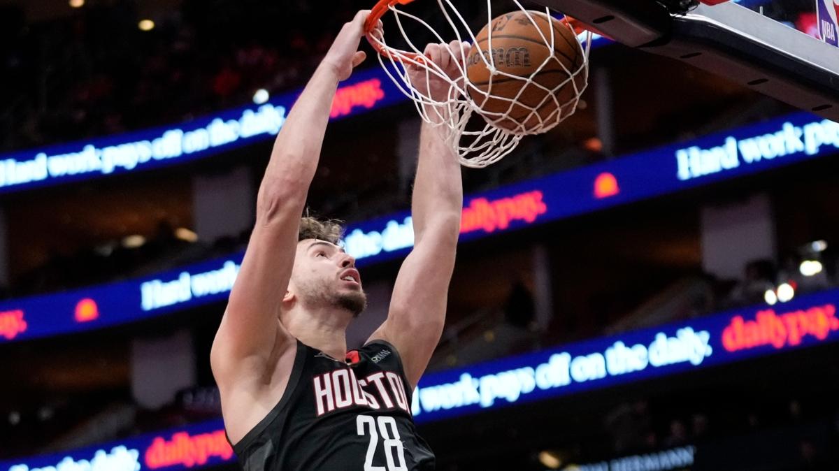 Alperen engn 14 att, Houston Rockets rahat kazand