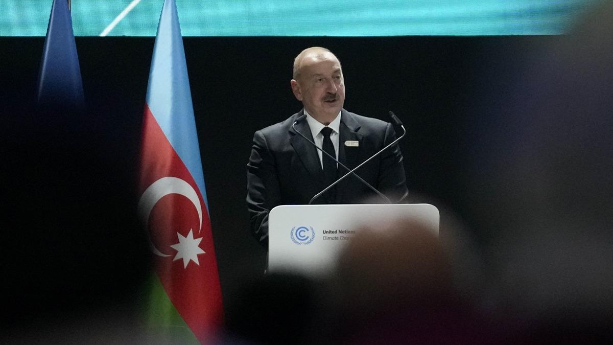 Aliyev'den ''COP29'' aklamas: Dnya, tarihi Bak baarsna tank oldu