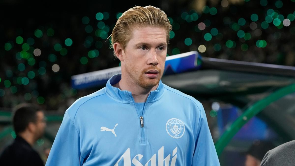 Manchester City'de Kevin De Bruyne belirsizlii