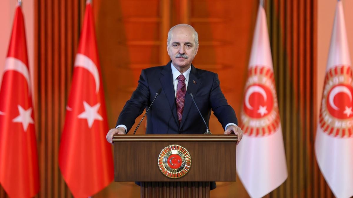 TBMM Bakan Kurtulmu: Kadna ynelik iddetin olmad bir Trkiye iin hep birlikte mcadele edeceiz