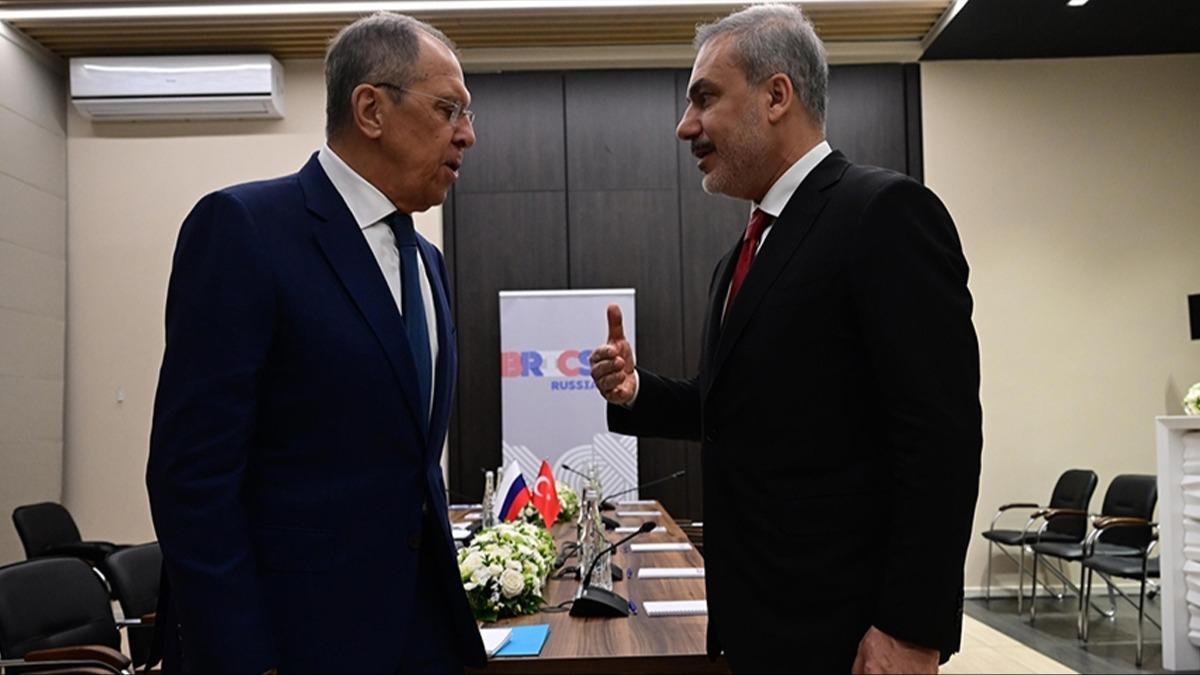 Bakan Fidan, Rus mevkida Lavrov ile grt