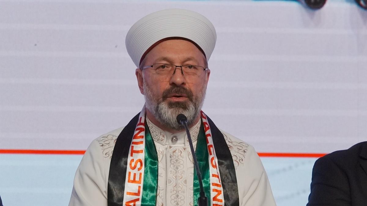 Diyanet leri Bakan Erba'tan Gazze mesaj: Yeniden inas, tm insanln grevidir