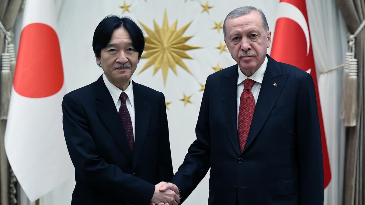 Cumhurbakan Erdoan'n Japonya Veliaht Prensi'ni kabulne ilikin aklama! Derin dostluk balar vurgusu