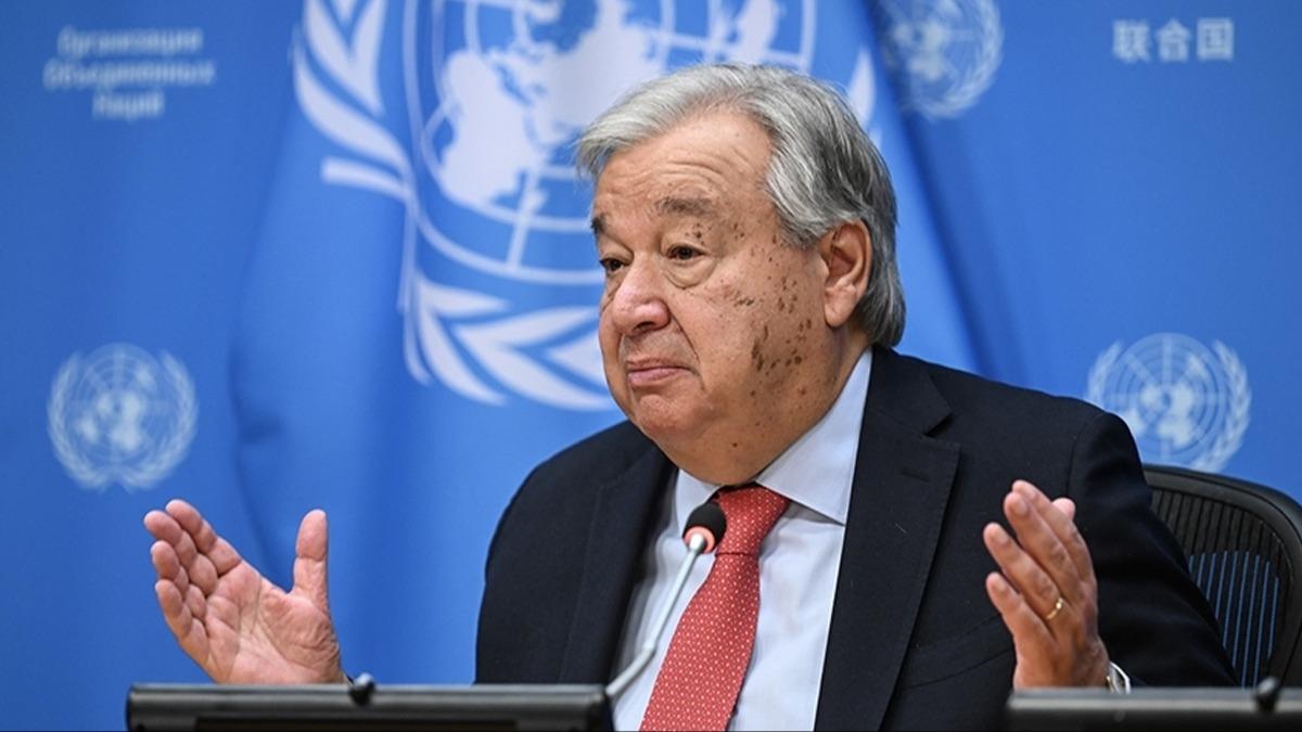 Guterres: Suriye halknn ektii acnn arttn grmek ok zc