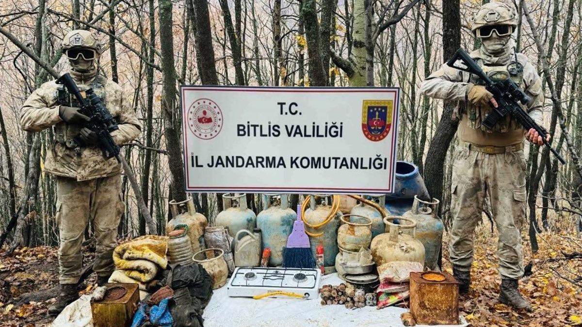 Bitlis'te snakta ele geirilen yaam malzemeleri imha edildi