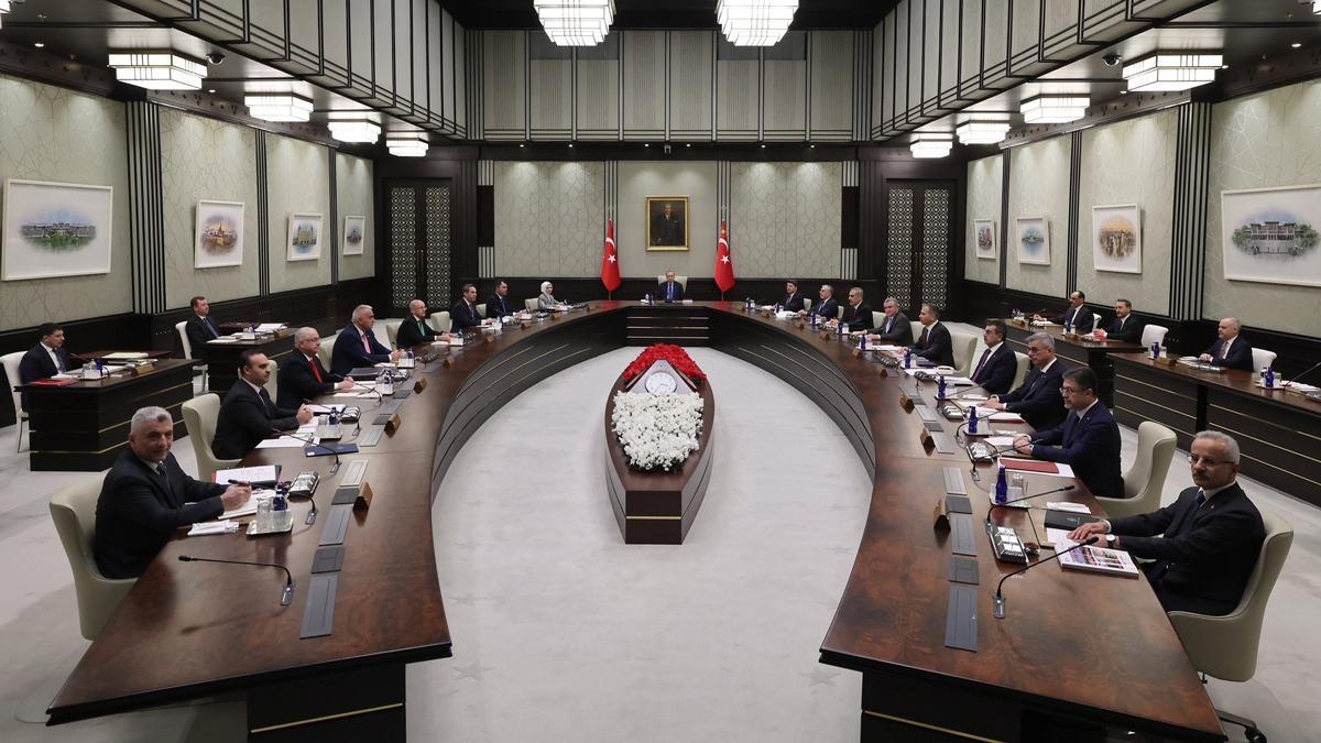 Cumhurbakan Erdoan bakanlndaki Kabine toplants balad