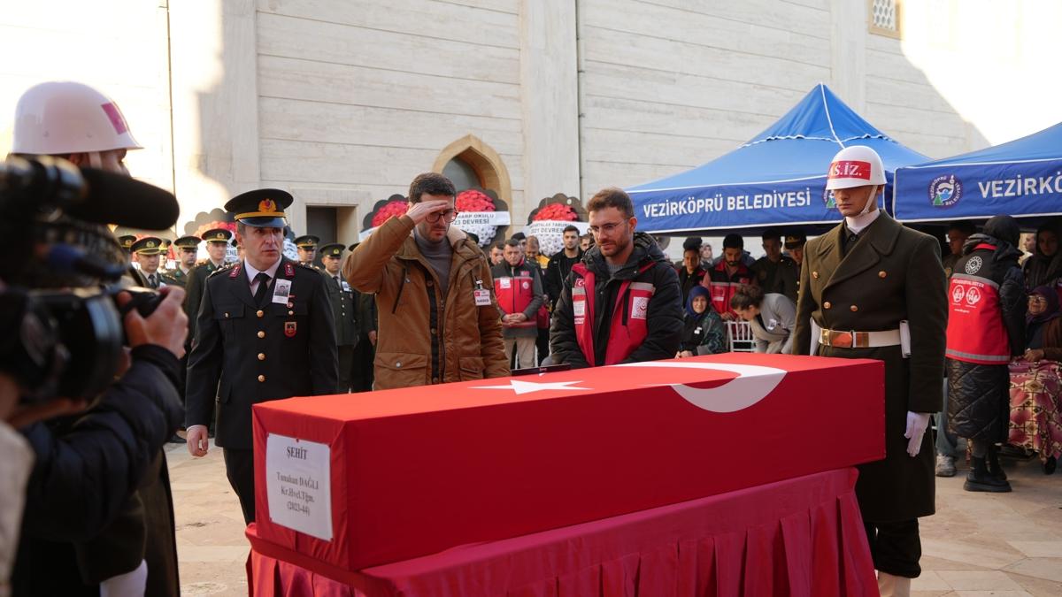 Helikopter kazasnda ehit olan Temen Tunahan Dal, Samsun'da topraa verildi