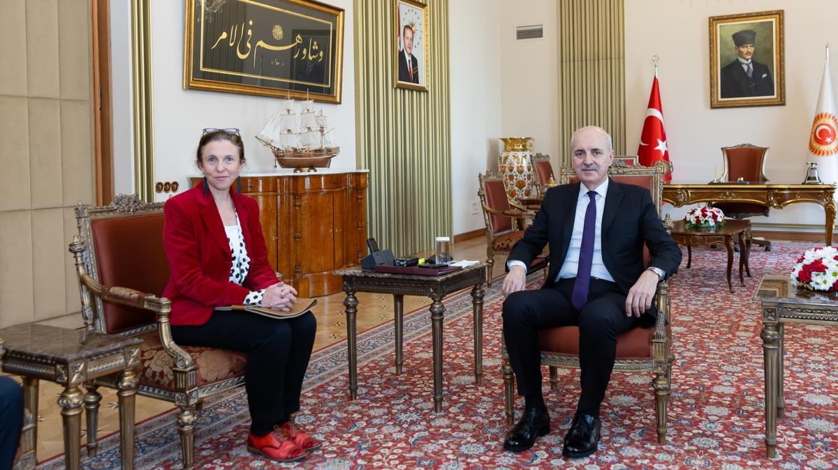 TBMM Bakan Kurtulmu, Yeni Zelanda'nn Ankara Bykelisi Coulson-Sinclair ile grt