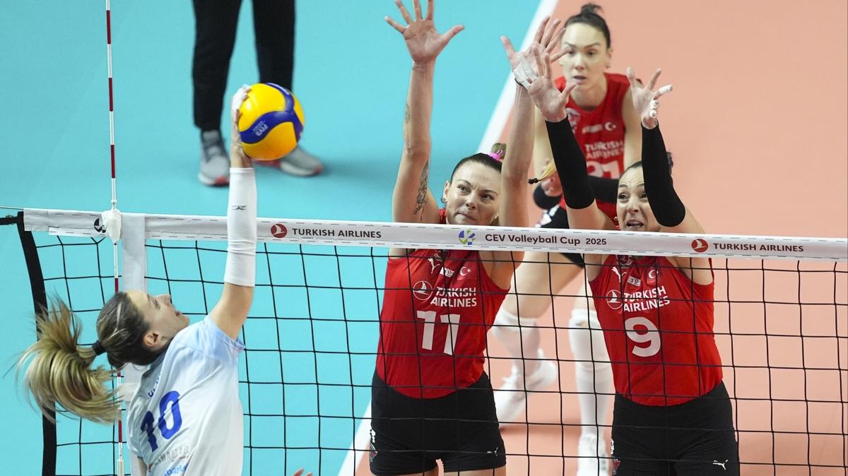 Trk Hava Yollar, CEV Kupas 8'li final turu rvan manda galip