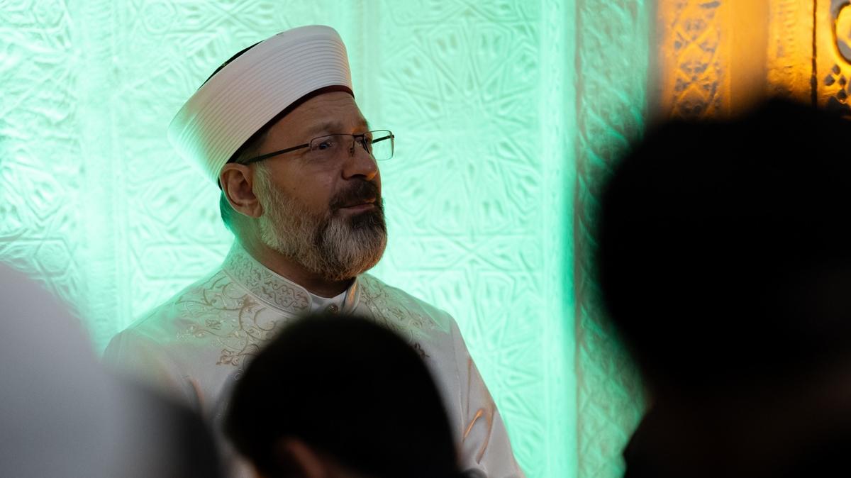 Diyanet leri Bakan Erba: Mazlum kim olursa olsun inancna, rkna bakmadan hep mazlumun yannda olmu ecdadmz