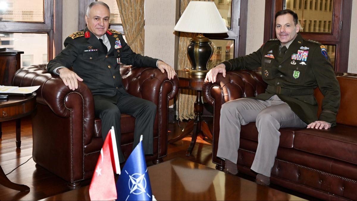 Genelkurmay Bakan Grak, NATO Mttefik Kara Komutanlna atanan Orgeneral Donahue ile bir araya geldi