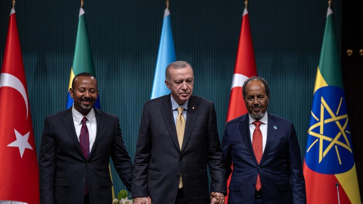 Somali-Etiyopya uzlas dnyann gndeminde: Tarihi anlamay Cumhurbakan Erdoan duyurdu