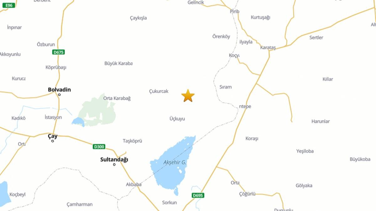 Afyonkarahisar'da 3.9 byklnde deprem