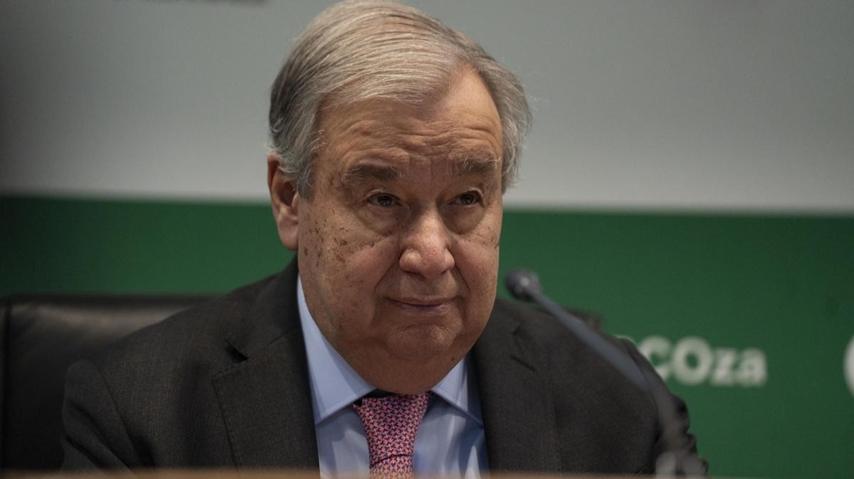 Guterres'ten Cumhurbakan Erdoan'a teekkr