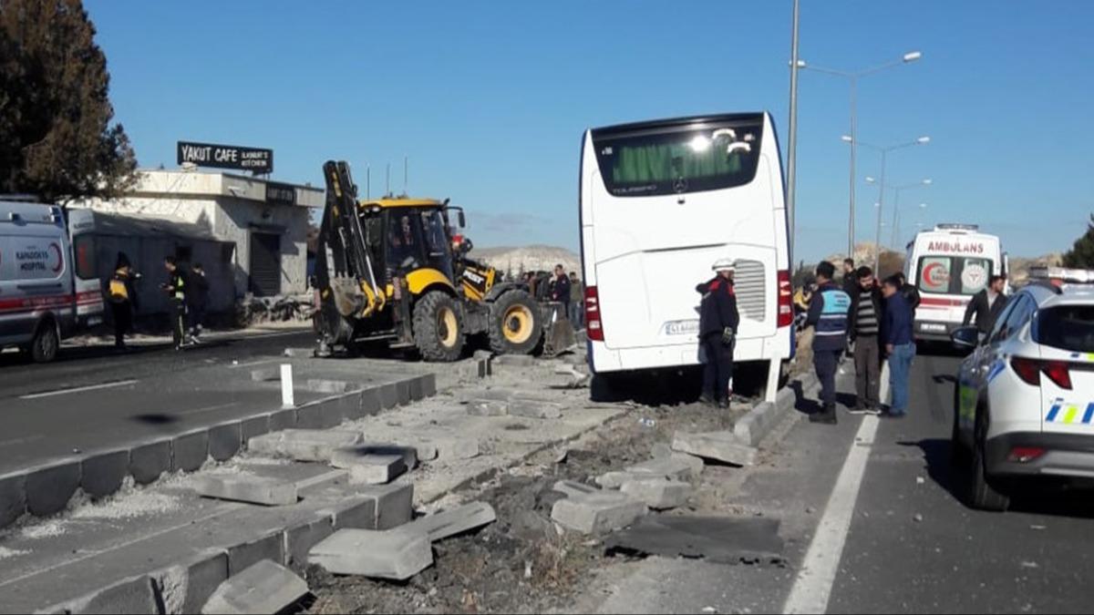 iler son anda kurtuldu! Nevehir'de korkun kaza