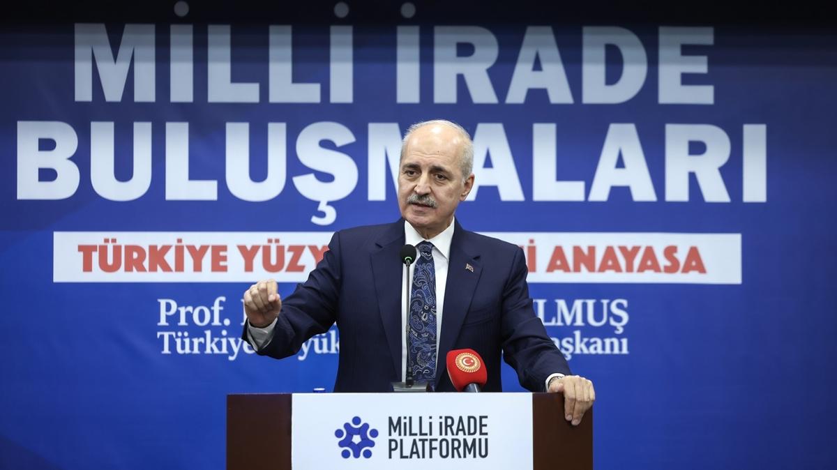 TBMM Bakan Kurtulmu'tan yeni anayasa mesaj: Topyekun milletin meselesi haline getirmenin zaman geldi