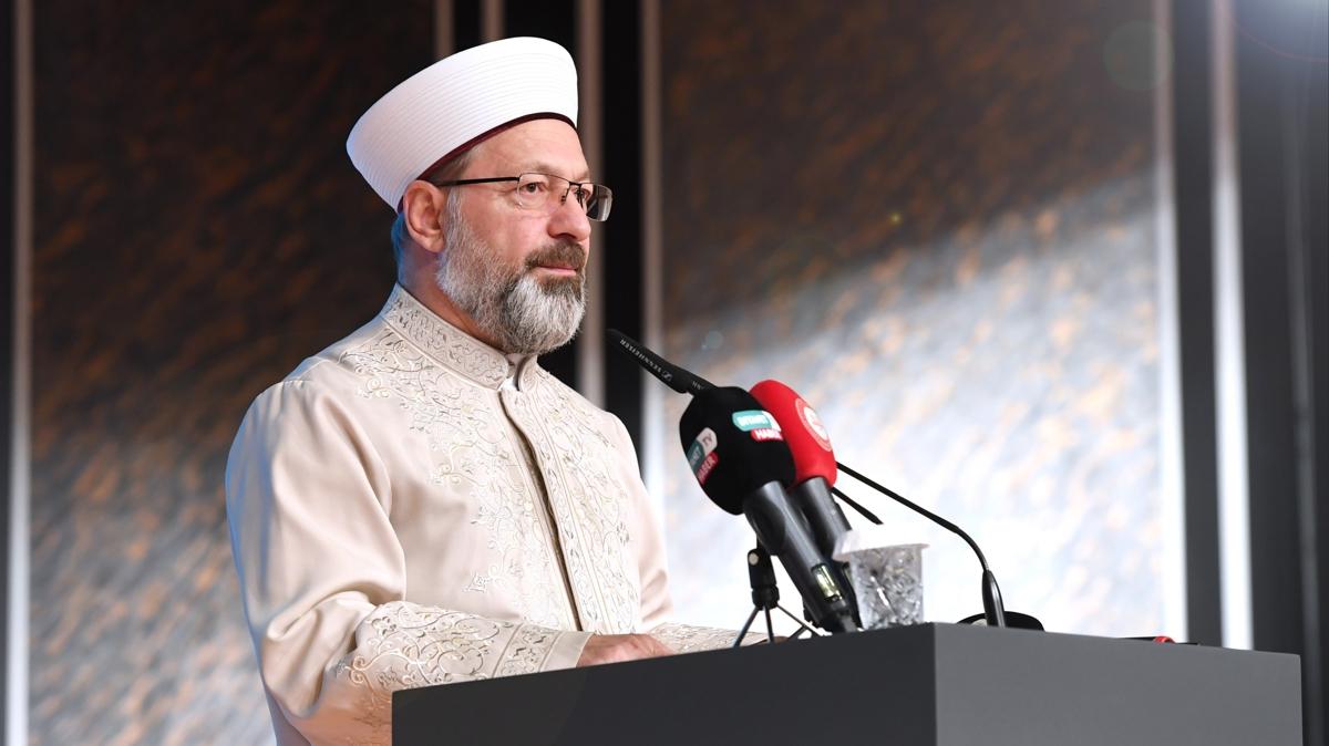 Diyanet leri Bakan Erba: Siyonistlerin Gazze'de iledii cinayetler, insanln nasl karanlk bir adan getiinin kantdr