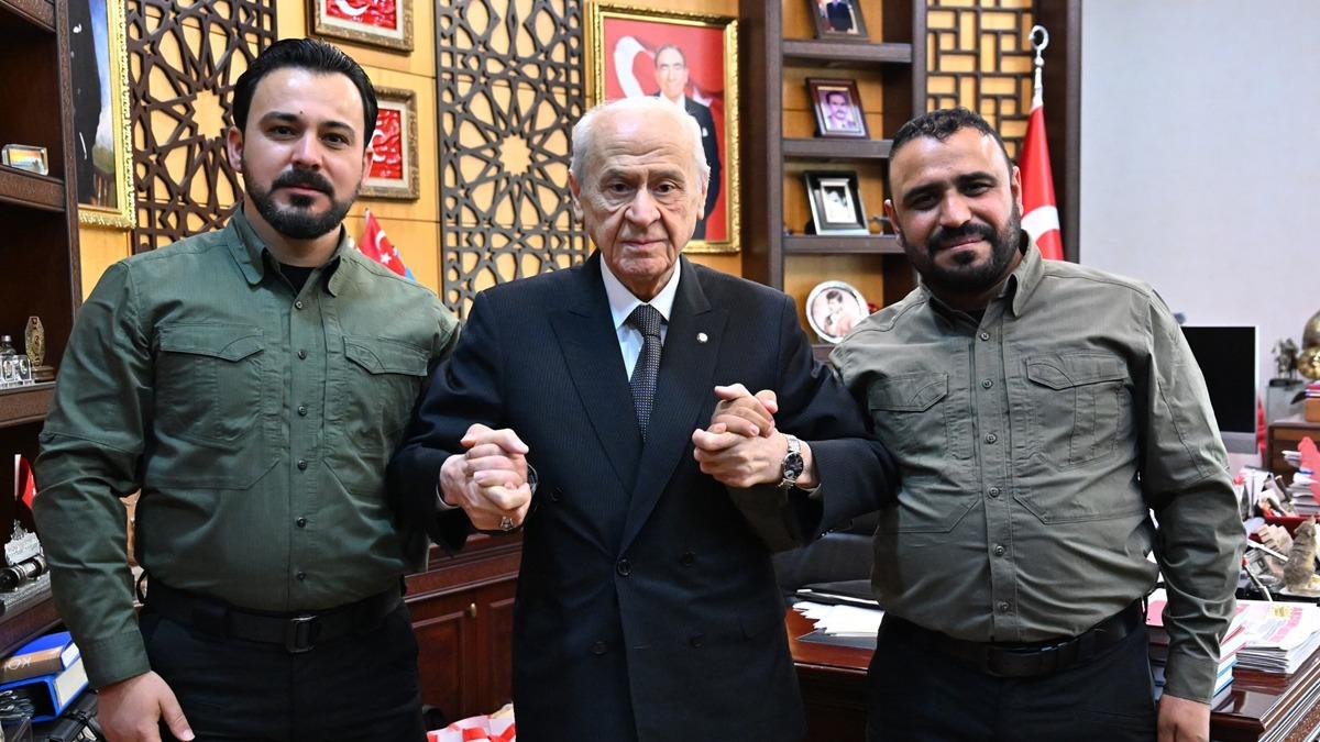 MHP Genel Bakan Baheli, Suriye'den gelen heyetle bir araya geldi