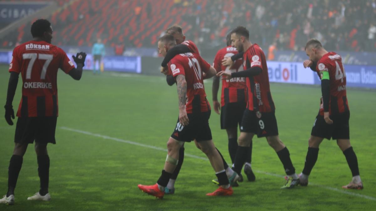 Gaziantep FK sahasnda pe pee 5. galibiyetini ald