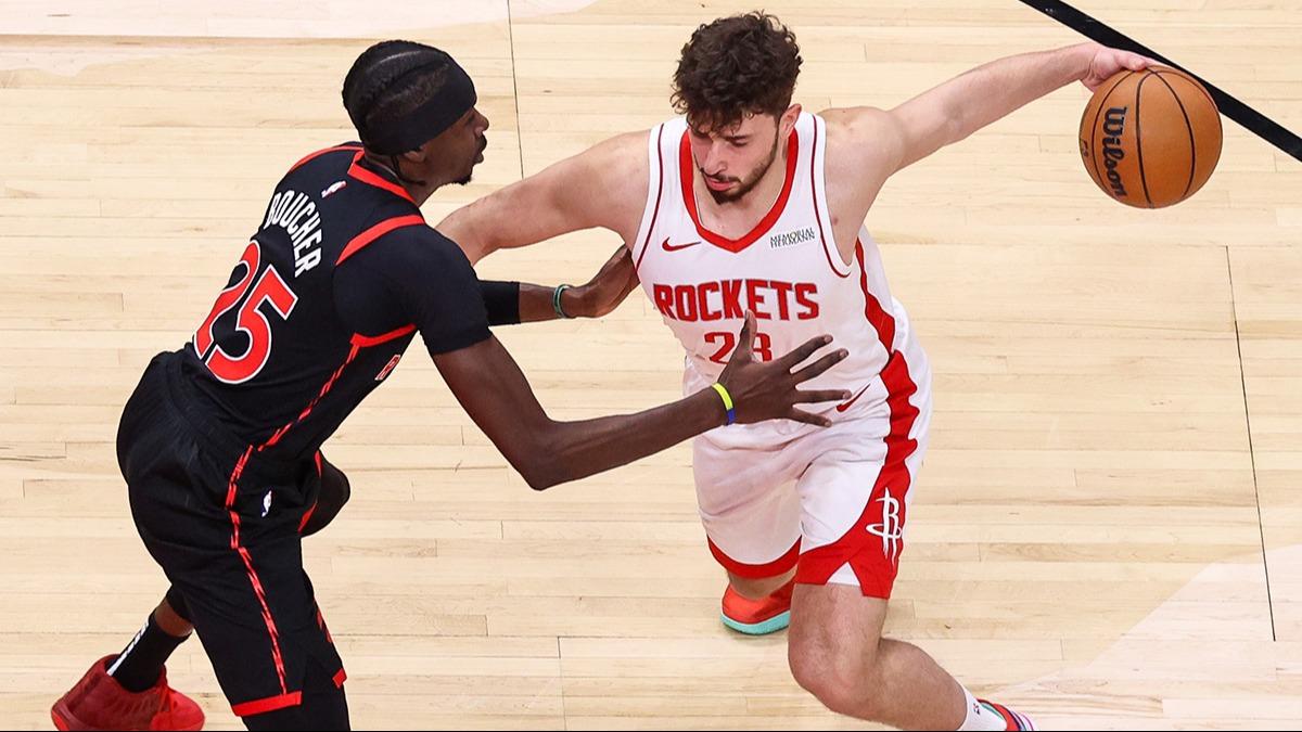 Alperen engn'den bir double-double daha! Houston Rockets, Toronto Raptors' devirdi