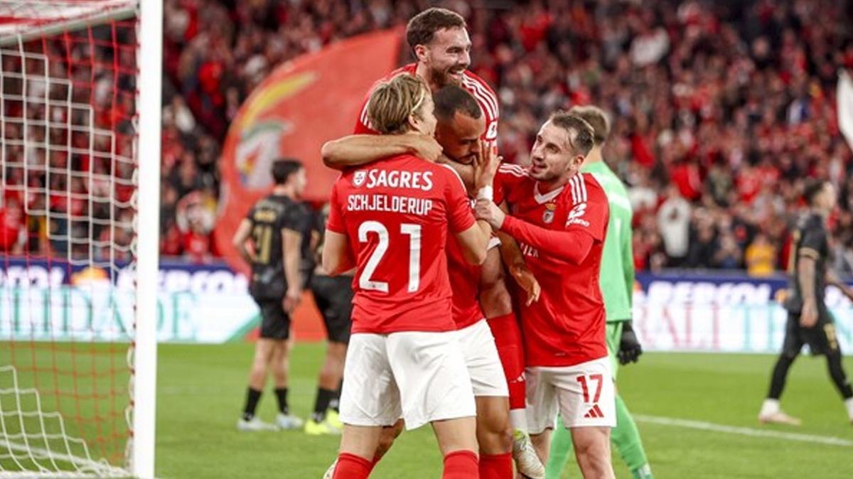 Benfica kazand ve zirveye yerleti