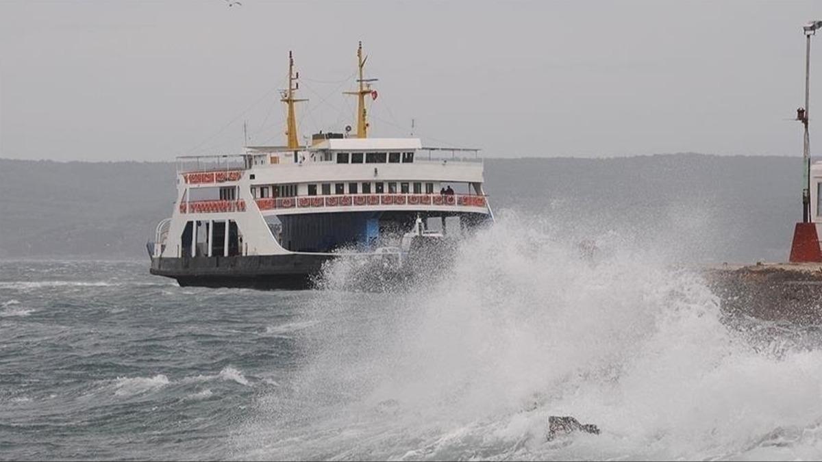 Gkeada ile Bozcaada feribot hatlarnda yarn seferler yaplamayacak                              