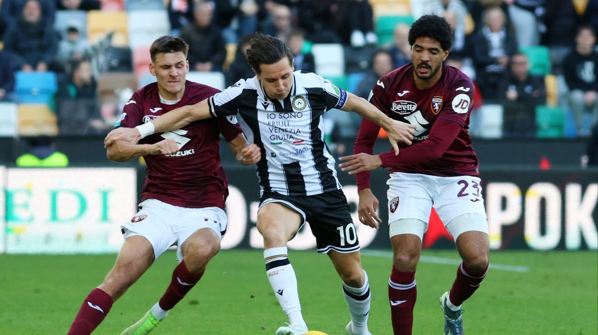 Udinese-Torino manda kazanan kmad