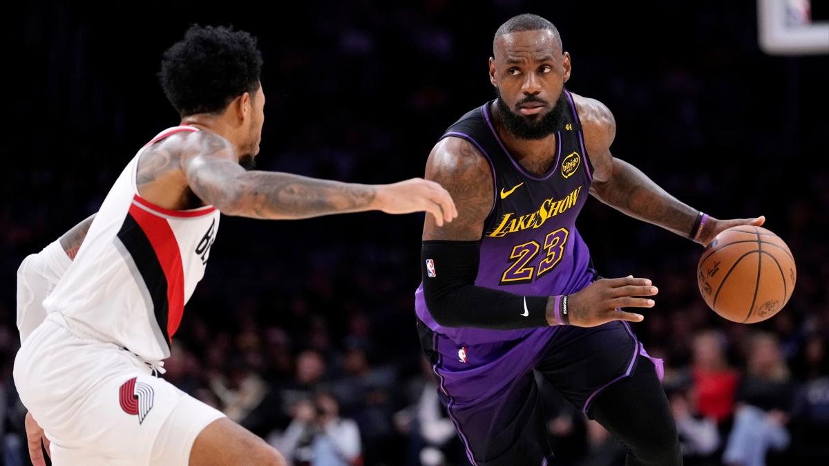 LeBron James'ten Portland potasna 38 say