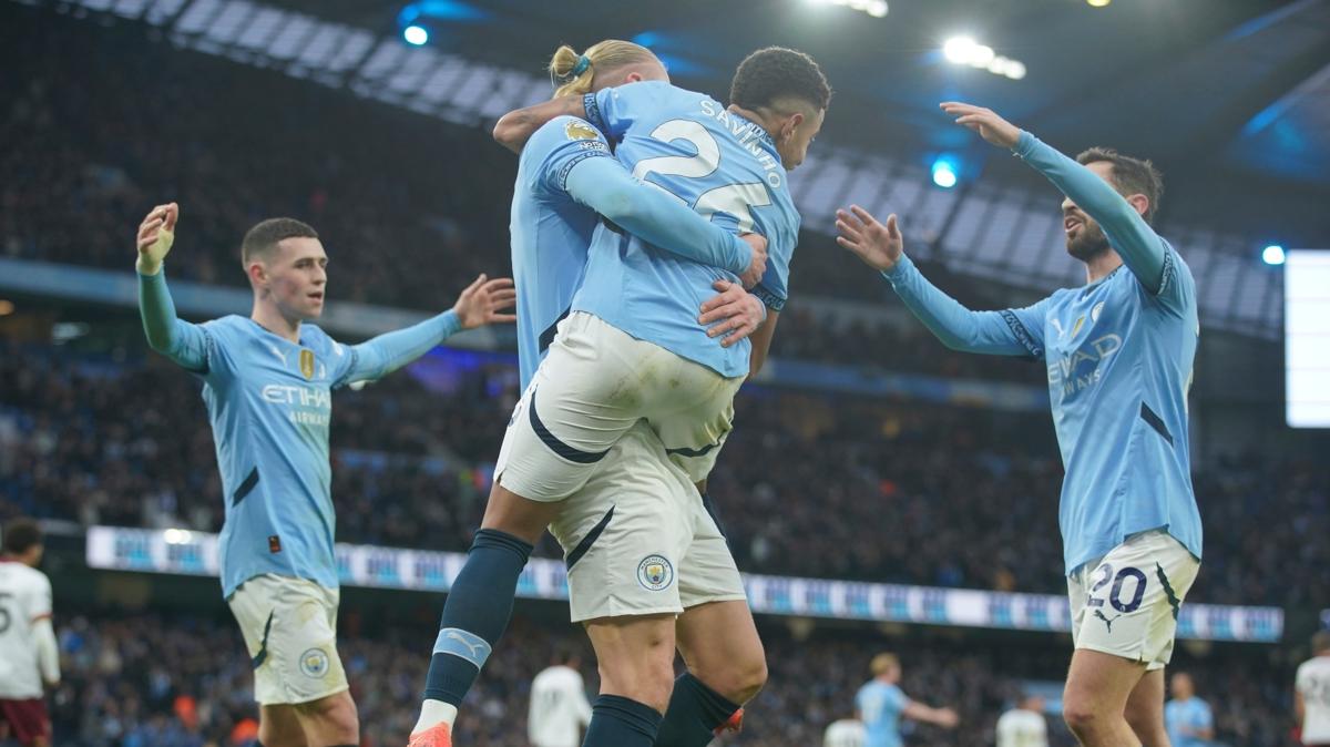 Manchester City evinde hata yapmad