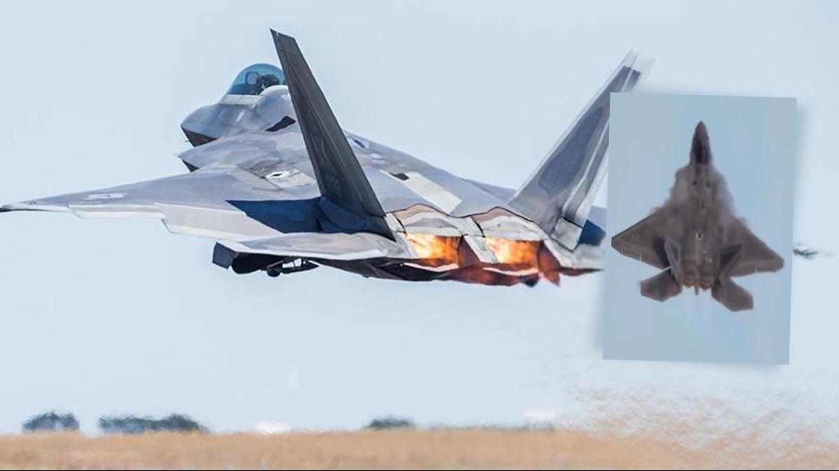 F-22 Raptor etkileyici zelliini devreye soktu: Grnmezlik Cihaz' denmiti gerek bambaka kt