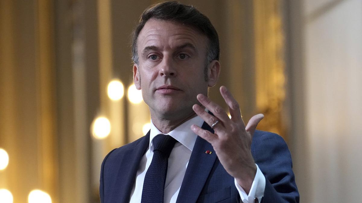 Macron'dan Suriye aklamas: Destekleyeceiz