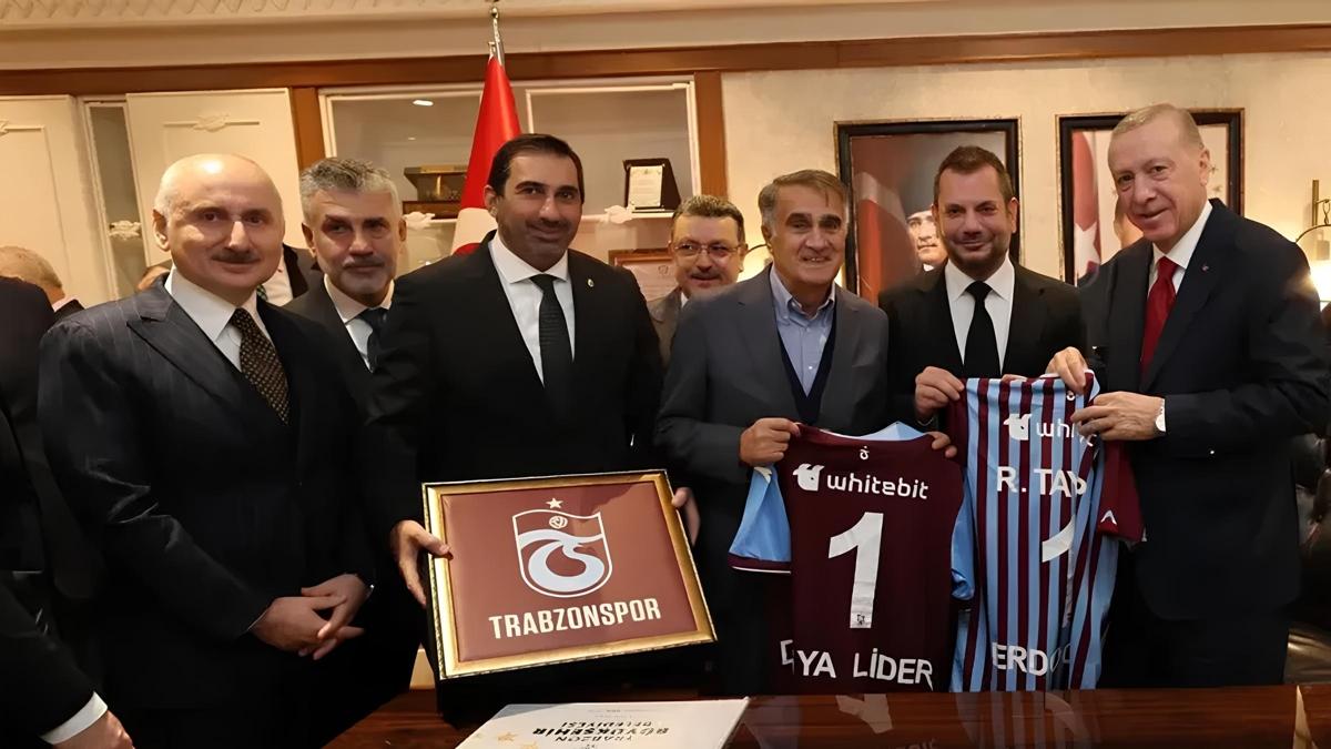 Trabzonspor'dan Cumhurbakan Recep Tayyip Erdoan'a teekkr 