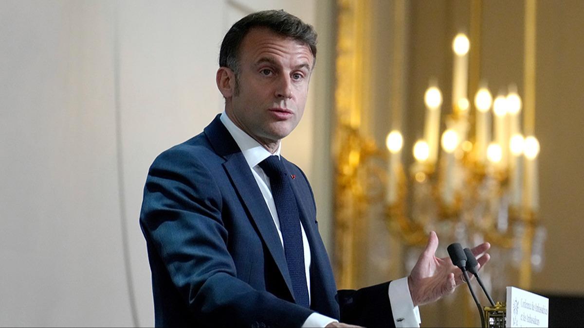 Macron yine artmayarak terr rgt PKK/YPG sahip kt, destek sz verdi