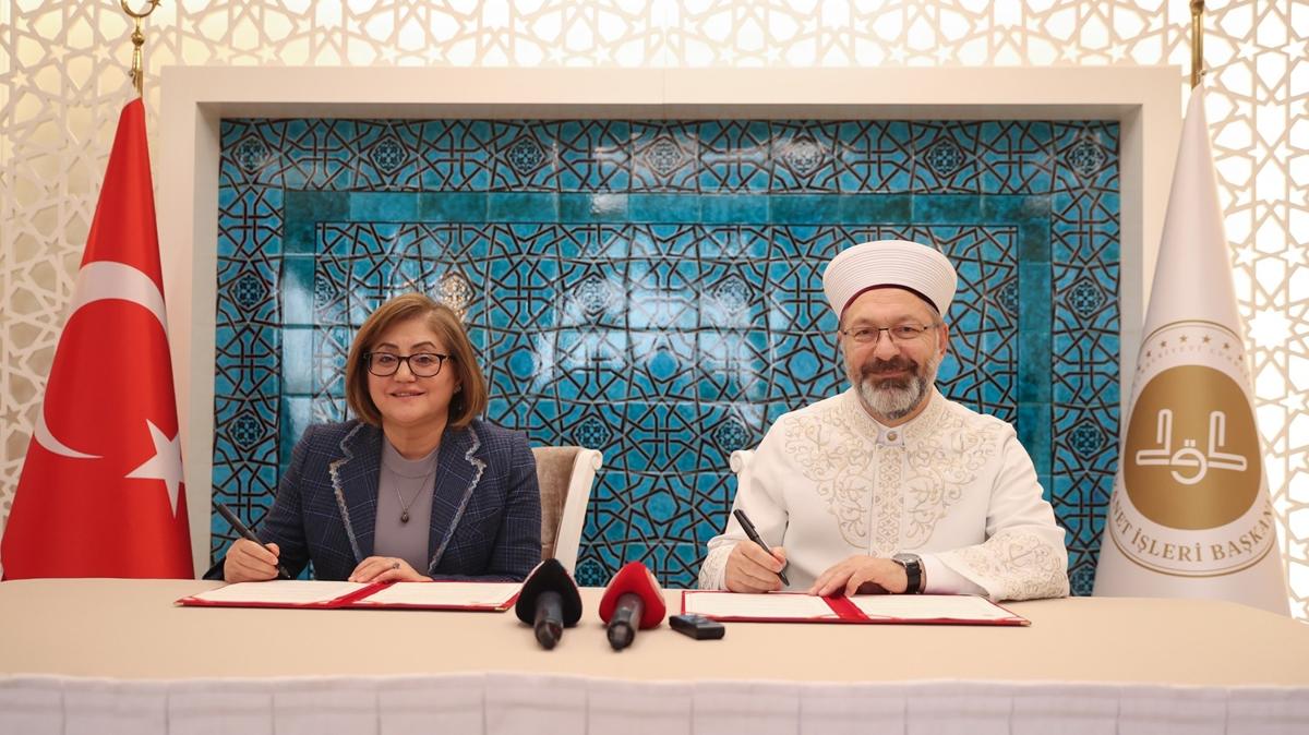 Diyanet leri Bakanl ile Gaziantep Bykehir Belediyesi arasnda 'Yayn Faaliyetlerine likin birlii Protokol' imzaland