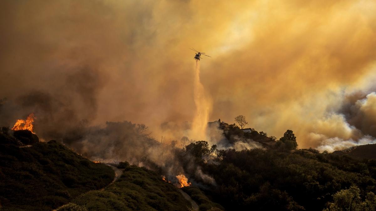 Los Angeles'ta orman yangn! Binlerce kii  tahliye edilmeye baland